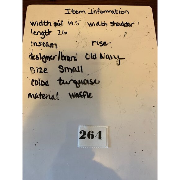 🌸3/$15🌸Turquoise Henley Long Sleeve Shirt Small - Picture 5 of 5